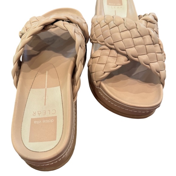 Womens dolce vita Platform Sandal.  Size 9.5, Color:  Tan/Cream - Picture 4 of 6